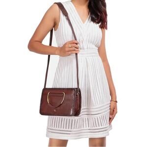 Hidesign Mimosa 03 Sling Bag East India Brown Goat Leather Crossbody Satchel Bag